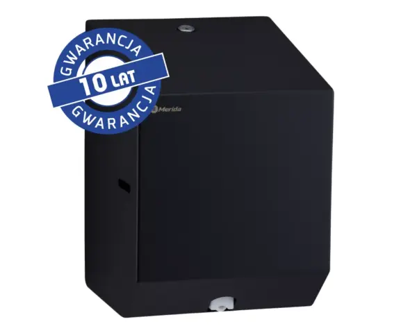 Czarny pojemnik na ręczniki papierowe w rolach Merida Stella Black Line Mini