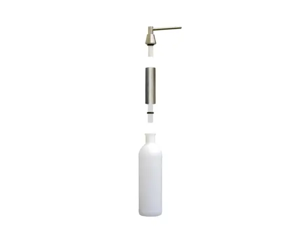 Podstawa do dozownika blatowego cylindrycznego DWP103, wysokość 140 mm, średnica 40 mm Cylindryczna podstawa dozownika mydła przy umywalce, montaż blatowy