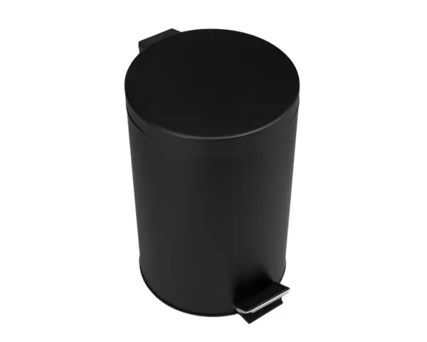 KOSZ PEDAŁOWY KLASIK, POJEMNOŚĆ 12 L, METALOWY, CZARNY MATOWY Metalowy kosz pedałowy Klasik z plastikowym wiadrem wewnętrznym