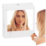 Biały zestaw 3w1 z lustrem SuperMirror montowany na ścianie
