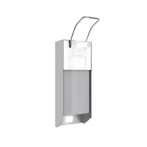 Merida D9 – metalowy dozownik łokciowy 500 ml; mechanizm ze stali kwasoodpornej, regulacja dozy, przezroczysty zbiornik.