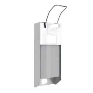 Merida D10 – metalowy dozownik łokciowy 1000 ml; mechanizm inox, regulacja dozy, napełnianie z kanistra, zbiornik z podglądem.