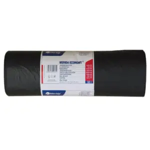 Czarne worki na śmieci 120 l HDPE/LDPE, rolka 50 sztuk