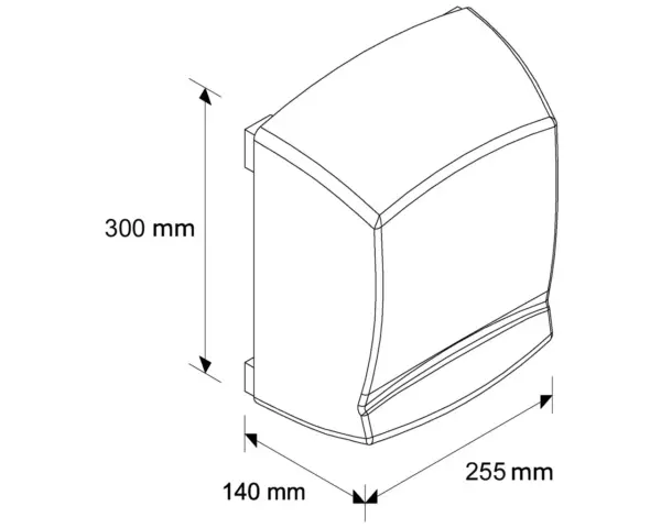Suszarka do rąk MERIDA OPTIMA, stal polerowana Automatyczna suszarka do rąk Merida Optima 1640W stal polerowana