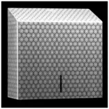 Pojemnik na ręczniki Merida Inox Design Maxi Honeycomb w wersji czarnej