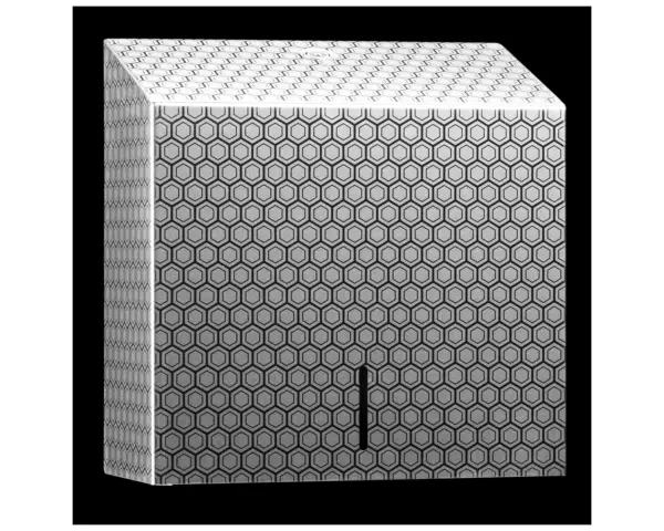 Pojemnik na ręczniki składane MERIDA INOX DESIGN MAXI - HONEYCOMB Pojemnik na ręczniki Merida Inox Design Maxi Honeycomb w wersji czarnej