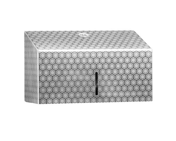 Pojemnik na ręczniki papierowe MERIDA INOX DESIGN MINI - HONEYCOMB Pojemnik na ręczniki papierowe Merida Inox Design Mini Honeycomb ze stali nierdzewnej