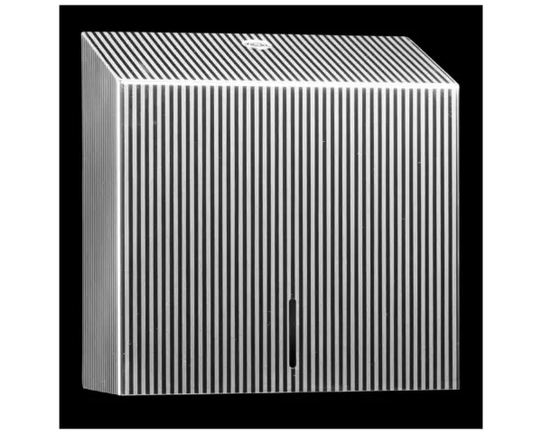 Pojemnik na ręczniki składane MERIDA INOX DESIGN MAXI - PINSTRIPE Pojemnik na ręczniki Merida Inox Design Maxi Pinstripe w czarnym wykończeniu