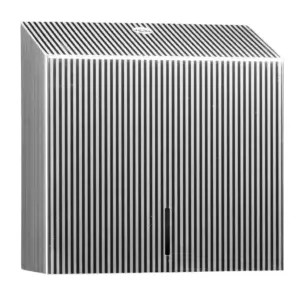 Pojemnik na ręczniki składane Merida Inox Design Maxi Pinstripe ze stali nierdzewnej