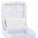 Biały transparentny podajnik SLIM z ręcznikami, głębokość 11 cm