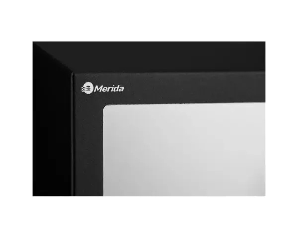 Pojemnik na ręczniki składane, z bezdotykowym automatycznym dozownikiem mydła w pianie i z lustrem ze stali SuperMirror „3 w 1" MERIDA STELLA SLIM BLACK LINE COMBO, czarny Pojemnik na 500 ręczników składanych z lustrem SuperMirror MERIDA STELLA SLIM BLACK