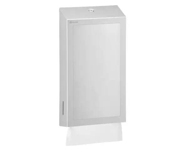 Pojemnik na ręczniki składane, z lustrem ze stali SuperMirror „2w1" MERIDA STELLA SLIM MEGA COMBO, stal matowa Otwarty pojemnik na ręczniki składane z lustrem stal matowa
