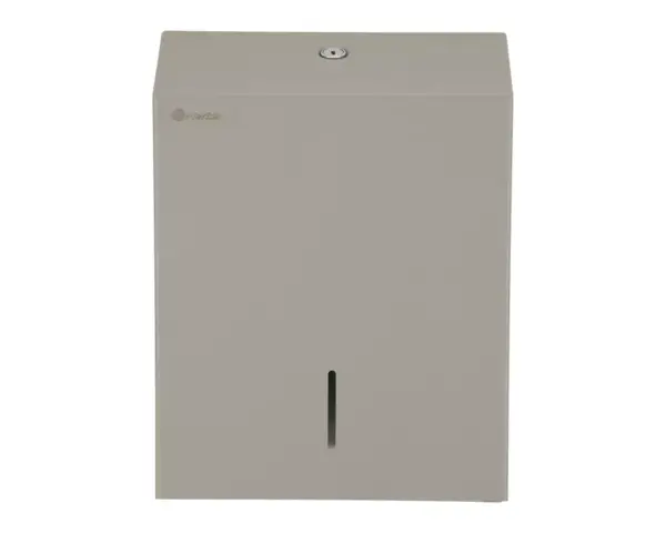 Pojemnik na ręczniki składane, MERIDA STELLA SLIM STONE GREY LINE MAXI, szary kamienny Pojemnik Merida Stella Slim Maxi z okienkiem kontrolnym ilości ręczników