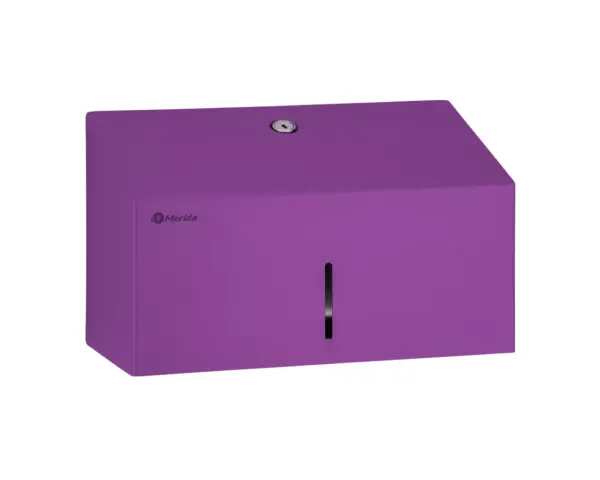 Pojemnik na ręczniki składane MERIDA STELLA VIOLET LINE MINI, fioletowy Pojemnik Merida Stella Mini z okienkiem kontrolnym i zamkiem bębenkowym