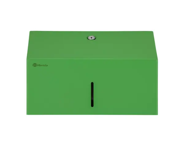 Pojemnik na ręczniki składane MERIDA STELLA GREEN LINE MINI, zielony Otwarty pojemnik na ręczniki Merida Stella Green Line Mini, stalowy zamek bębenkowy