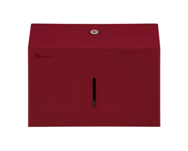 Pojemnik na ręczniki składane MERIDA STELLA SLIM RED LINE MINI, czerwony Pojemnik MERIDA STELLA SLIM RED LINE MINI z okienkiem kontrolnym na ręczniki
