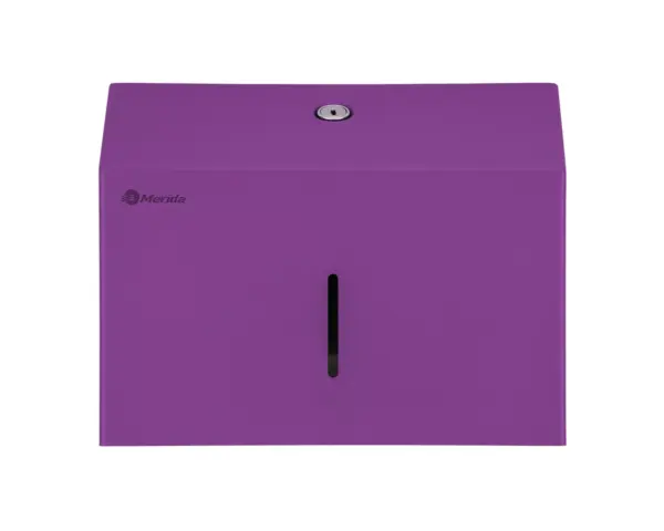 Pojemnik na ręczniki składane MERIDA STELLA SLIM VIOLET LINE MINI, fioletowy Otwarty pojemnik MERIDA STELLA SLIM VIOLET LINE MINI ze stalowym zamkiem