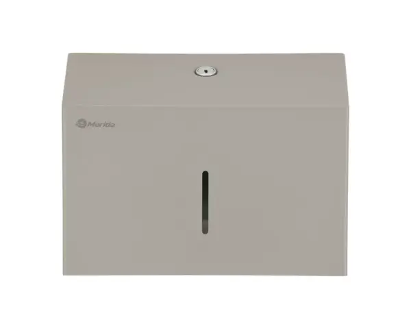 Pojemnik na ręczniki składane, MERIDA STELLA SLIM STONE GREY LINE MINI, szary kamienny Pojemnik MERIDA STELLA SLIM MINI na 250 ręczników z okienkiem kontrolnym