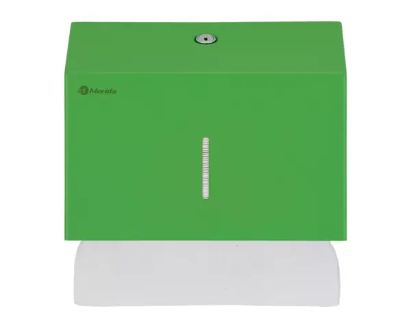 Pojemnik na ręczniki składane MERIDA STELLA SLIM GREEN LINE MINI, zielony Pojemnik MERIDA STELLA SLIM GREEN LINE MINI – spawane boki i niewidoczne zawiasy