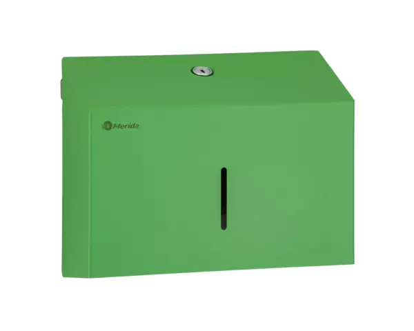 Pojemnik na ręczniki składane MERIDA STELLA SLIM GREEN LINE MINI, zielony Zielony pojemnik na ręczniki składane MERIDA STELLA SLIM MINI, pojemność 250 szt.