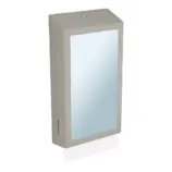 Lustro SuperMirror 33,2x17,5 cm ze stali polerowanej zestaw 2w1