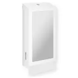 Lustro SuperMirror i pojemnik na ręczniki Merida Stella Slim White Line detal