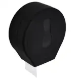 Pojemnik na papier toaletowy SILKY BLACK z okienkiem kontroli ilości papieru