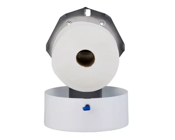 Pojemnik na papier toaletowy MERIDA STELLA WHITE LINE MAXI, średnica papieru do 23 cm, biały Pojemnik Merida Stella White Line Maxi na papier do średnicy 23 cm