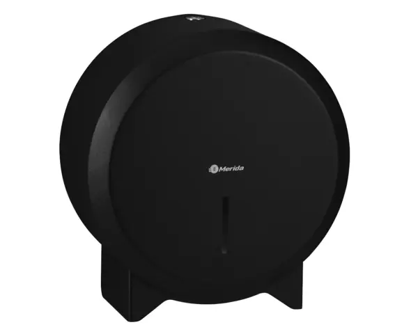 Pojemnik na papier toaletowy MERIDA STELLA BLACK LINE MINI, średnica papieru do 19 cm, czarny Merida Stella Black Line Mini pojemnik ze strukturalną czarną powłoką stalową