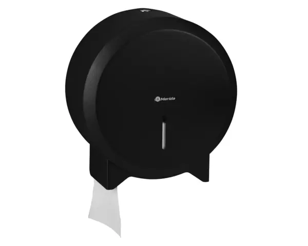 Pojemnik na papier toaletowy MERIDA STELLA BLACK LINE MINI, średnica papieru do 19 cm, czarny Pojemnik Merida Stella Black Line Mini z okienkiem kontrolnym papieru