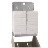 Pojemnik na papier toaletowy w listkach niewidoczne zawiasy spawane boki