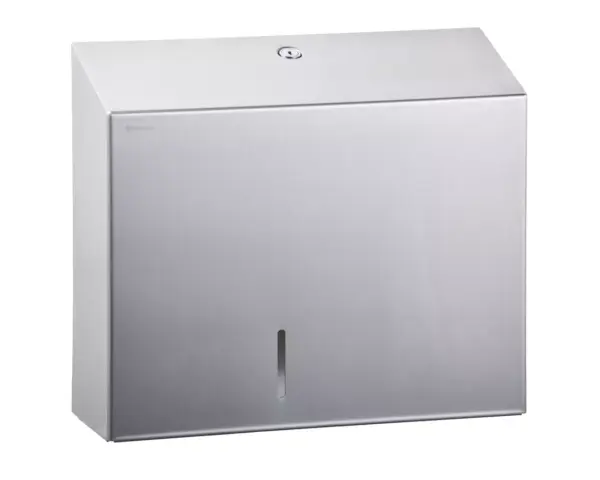 Pojemnik na papier toaletowy MERIDA STELLA MAXI, średnica papieru do 23 cm, stal matowa Pojemnik MERIDA STELLA MAXI na papier do 23 cm średnicy, stal matowa