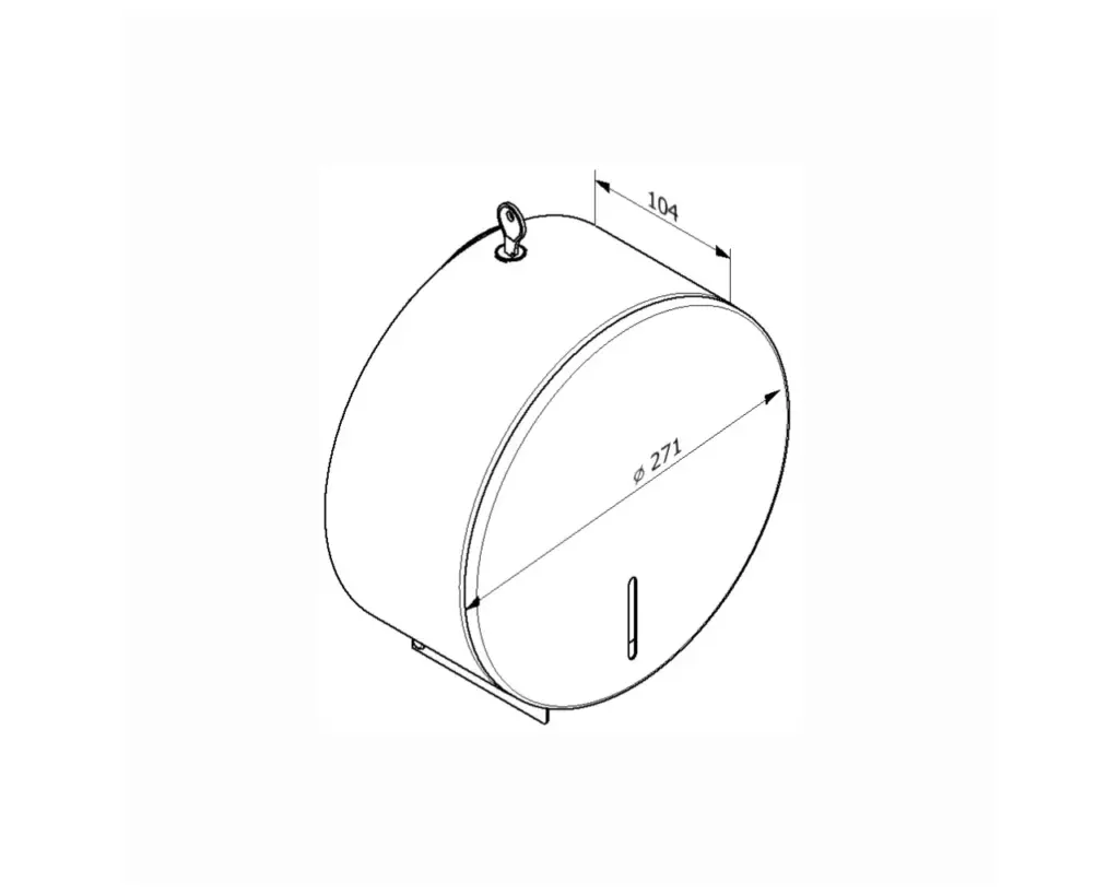 Pojemnik Merida Stella Red Line Maxi na papier Jumbo do 23 cm średnicy