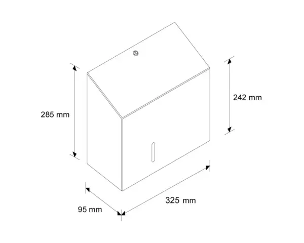 Pojemnik na papier toaletowy MERIDA INOX DESIGN DUO - ICICLE Stalowy pojemnik na papier toaletowy DUO z okienkiem kontrolnym