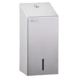 Pojemnik MERIDA STELLA BSM401 na papier w listkach, zamek bębenkowy, stal matowa