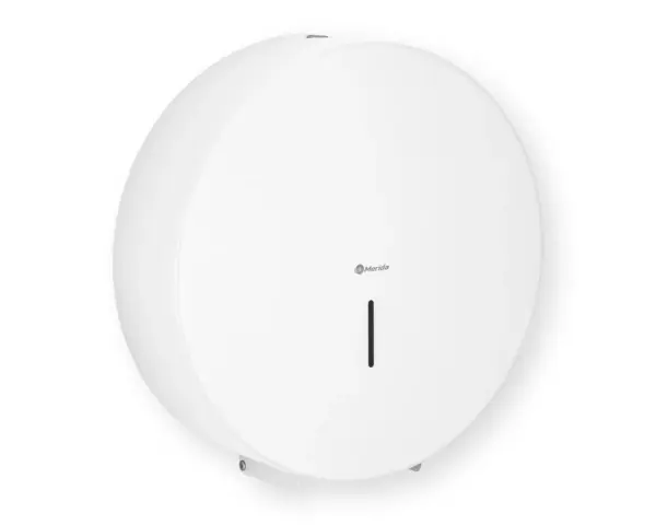 Pojemnik na papier toaletowy MERIDA STELLA WHITE LINE MEGA, średnica papieru do 28 cm, biały Pojemnik na papier toaletowy Mega do 28 cm średnicy biały stalowy