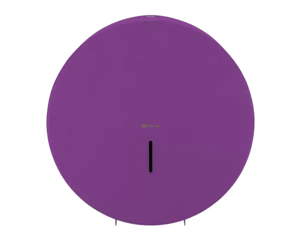 Pojemnik na papier toaletowy MERIDA STELLA VIOLET LINE MEGA, średnica papieru do 28 cm, fioletowy Pojemnik na papier toaletowy MEGA otwarty z widocznym wnętrzem fioletowy