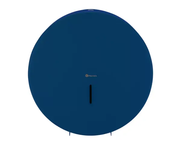 Pojemnik na papier toaletowy MERIDA STELLA BLUE LINE MEGA, śr. papieru do 28 cm, niebieski Niewidoczne zawiasy pojemnika na papier Merida Stella Blue Line Mega