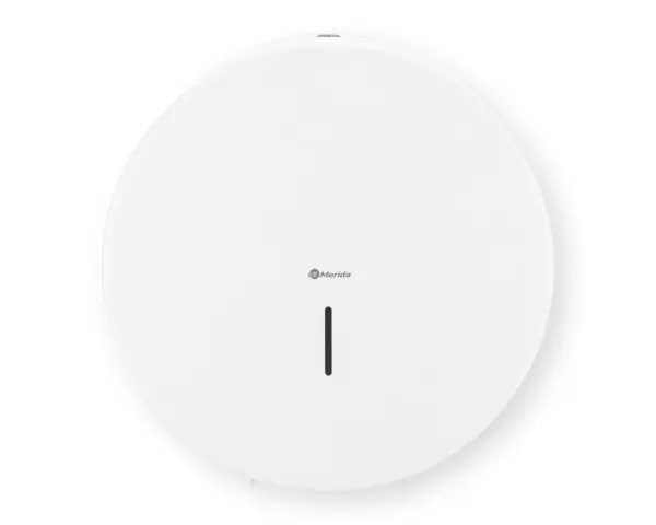 Pojemnik na papier toaletowy MERIDA STELLA WHITE LINE MEGA, średnica papieru do 28 cm, biały Stalowy pojemnik na papier toaletowy Merida Stella z okienkiem kontrolnym