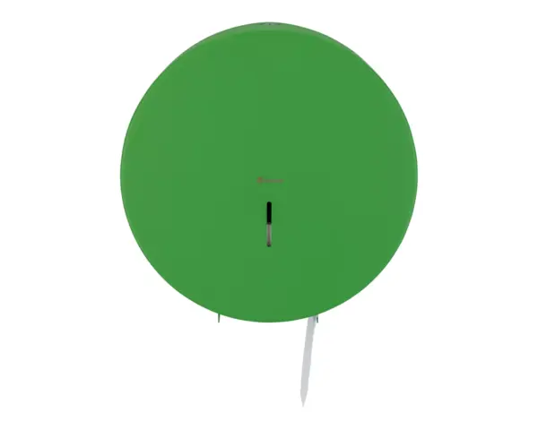 Pojemnik na papier toaletowy MERIDA STELLA GREEN LINE MEGA, średnica papieru do 28 cm, zielony Pojemnik Merida Stella MEGA otwarty, okienko kontroli ilości papieru