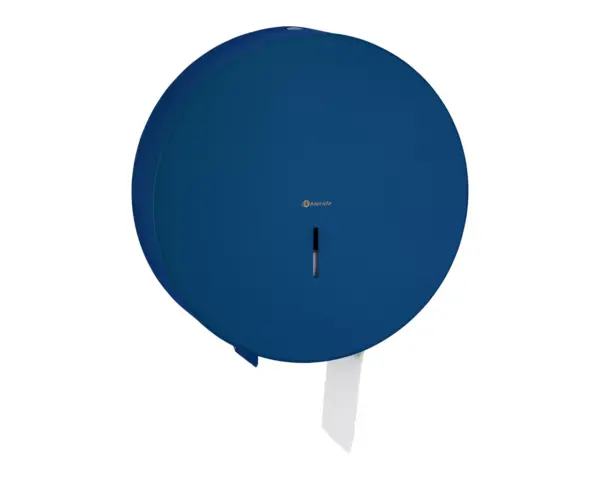 Pojemnik na papier toaletowy MERIDA STELLA BLUE LINE MEGA, śr. papieru do 28 cm, niebieski Pojemnik na papier toaletowy z niebieską strukturalną powłoką stalową