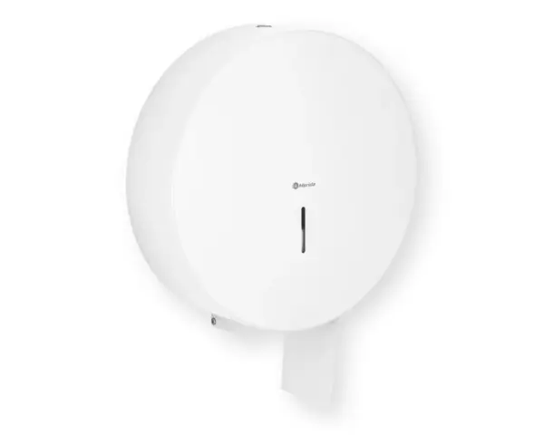 Pojemnik na papier toaletowy MERIDA STELLA WHITE LINE MEGA, średnica papieru do 28 cm, biały Pojemnik Merida Stella Mega na papier toaletowy montaż ścienny biały