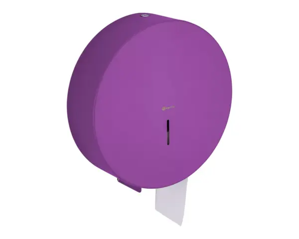 Pojemnik na papier toaletowy MERIDA STELLA VIOLET LINE MEGA, średnica papieru do 28 cm, fioletowy Pojemnik na papier toaletowy MEGA fioletowy zawiasy niewidoczne stal nierdzewna