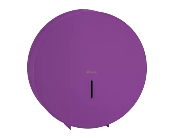 Pojemnik na papier toaletowy MERIDA STELLA VIOLET LINE MEGA, średnica papieru do 28 cm, fioletowy Pojemnik MERIDA STELLA VIOLET LINE MEGA widok z przodu zamknięty