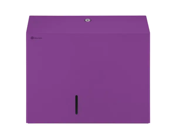 Pojemnik na papier toaletowy MERIDA STELLA VIOLET LINE MAXI, średnica papieru do 23 cm, fioletowy Zamek bębenkowy pojemnika na papier toaletowy MERIDA STELLA VIOLET LINE