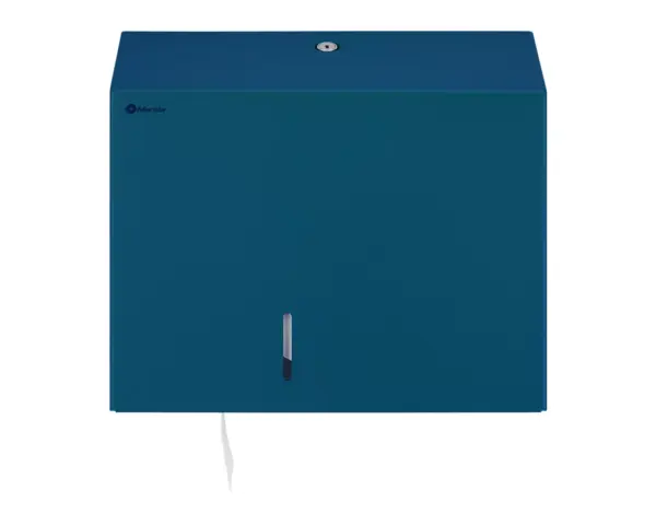 Pojemnik na papier toaletowy MERIDA STELLA BLUE LINE MAXI, średnica papieru do 23 cm, niebieski Otwarty pojemnik na papier toaletowy Merida Stella Blue Line Maxi na ścianę