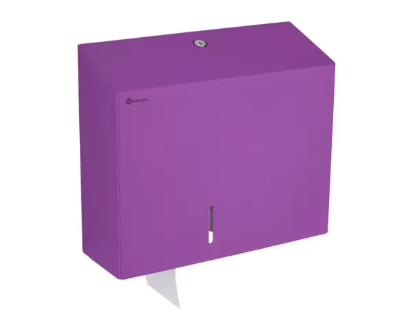 Pojemnik na papier toaletowy MERIDA STELLA VIOLET LINE MAXI, średnica papieru do 23 cm, fioletowy Pojemnik MERIDA STELLA VIOLET LINE MAXI na papier do średnicy 23 cm