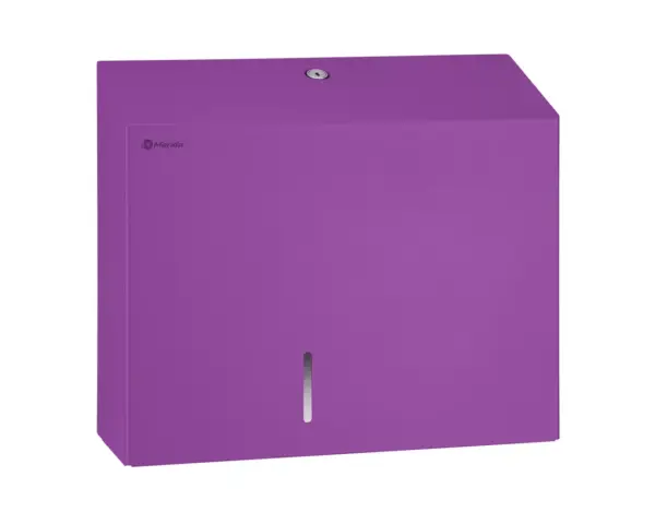 Pojemnik na papier toaletowy MERIDA STELLA VIOLET LINE MAXI, średnica papieru do 23 cm, fioletowy Pojemnik na papier toaletowy MERIDA STELLA VIOLET LINE MAXI widok z przodu