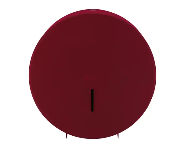 Pojemnik na papier toaletowy MERIDA STELLA RED LINE MAXI, średnica papieru do 23 cm, czerwony Zamek bębenkowy pojemnika Merida Stella Red Line Maxi ze stali nierdzewnej