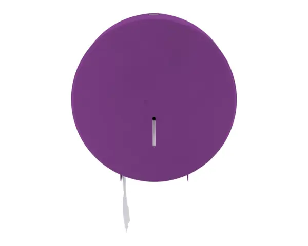 Pojemnik na papier toaletowy MERIDA STELLA VIOLET LINE MAXI, średnica papieru do 23 cm, fioletowy Stalowy pojemnik na papier toaletowy Merida Violet Line Maxi, niewidoczne zawiasy